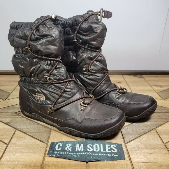 The North Face Shoes - The North Face Women 7 Ice Queen Primaloft Snow Winter Boots Brown Waterproof